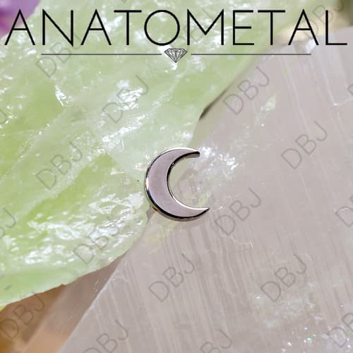 Anatometal Titanium Threaded "Moon" End 18g-12g - image 1