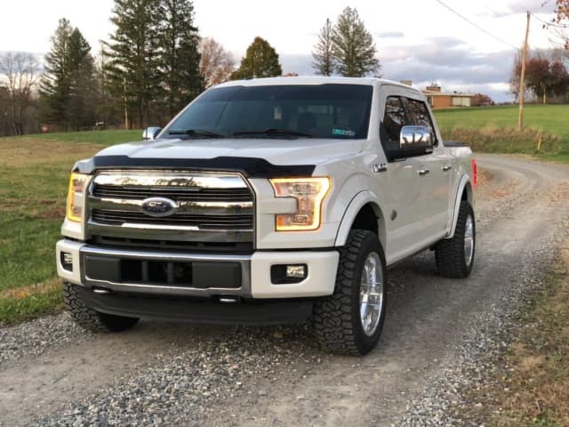 2015-2017 Ford F-150 Front BumperSide Covers (Chrome Delete Bumper Caps) - image 1