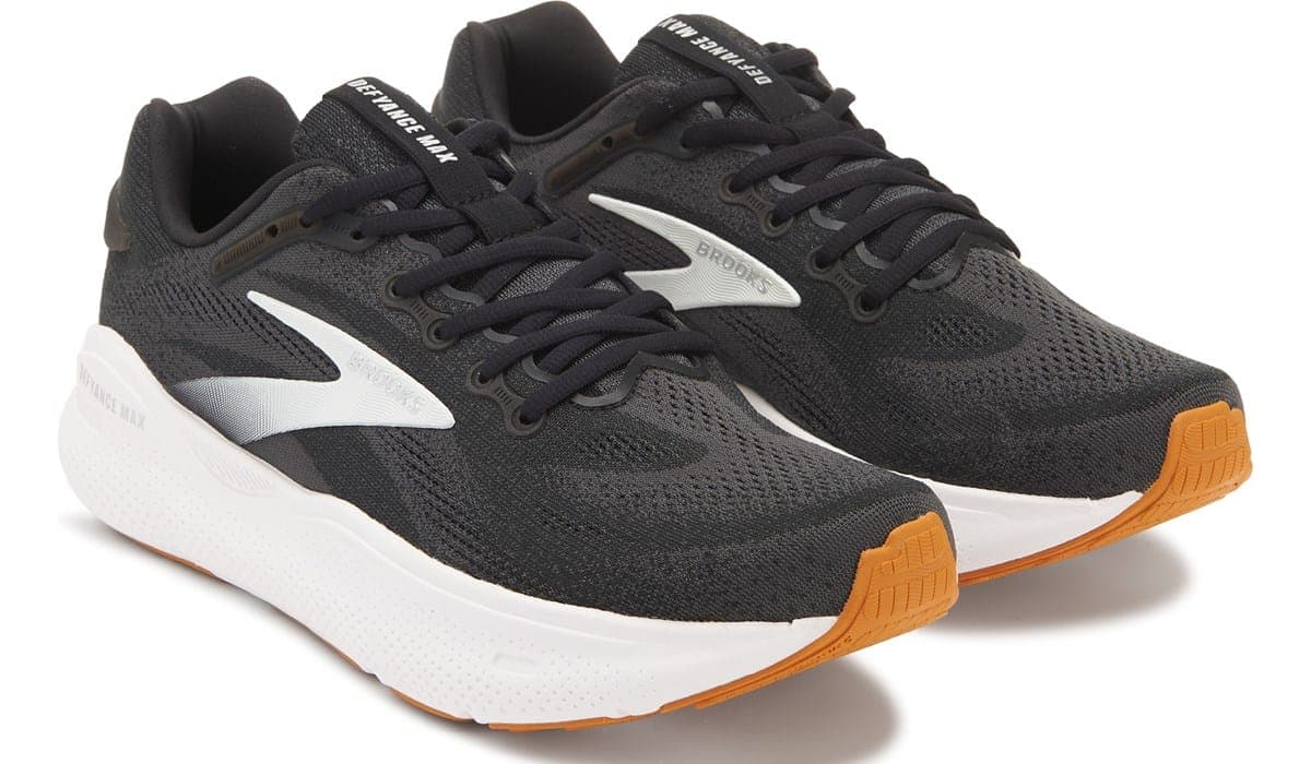Brooks Men's Defyance Max Running Shoe Black/White/Gum - image 1