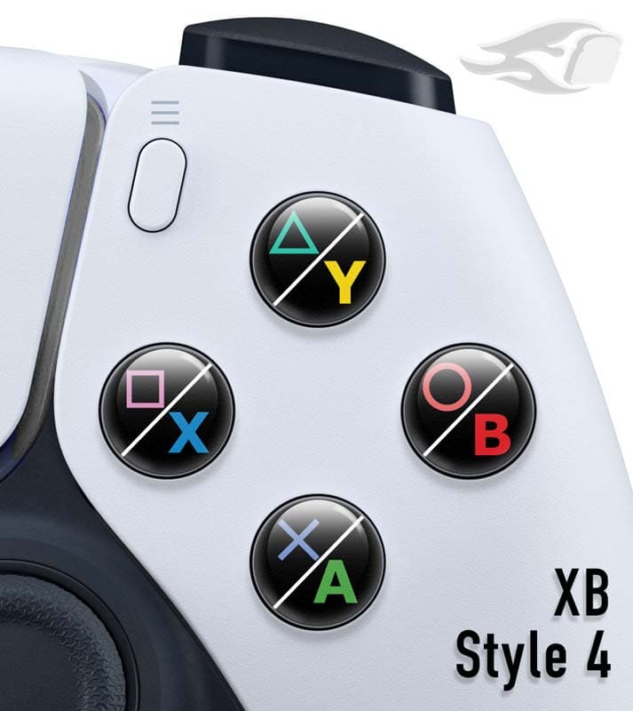 Button Mashers – 3D Button Decals (XB Style 04) - image 1