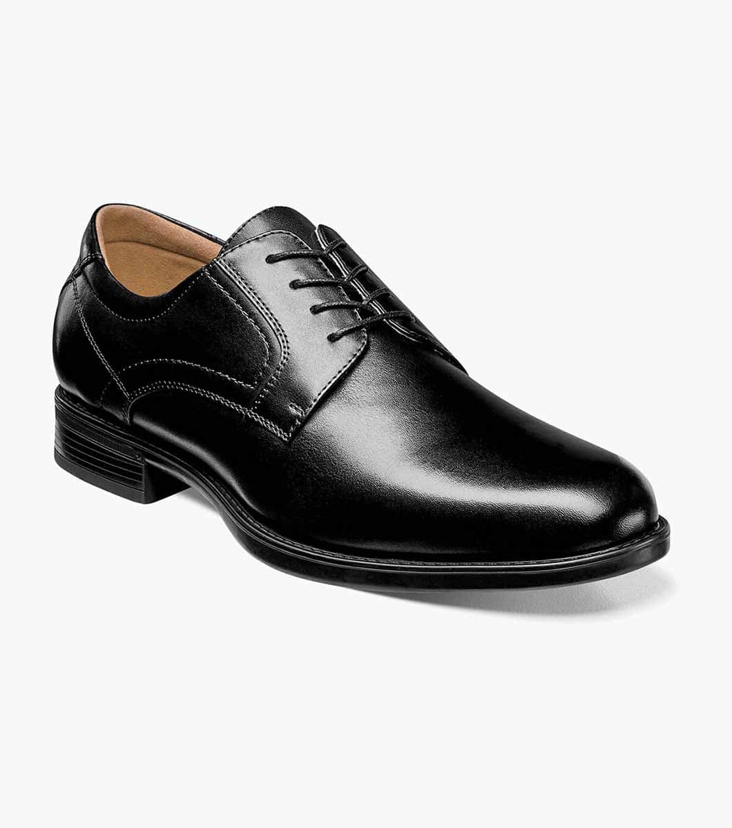 Florsheim Midtown Plain Toe Oxford Factory Second Black Leather Size 7 - image 1