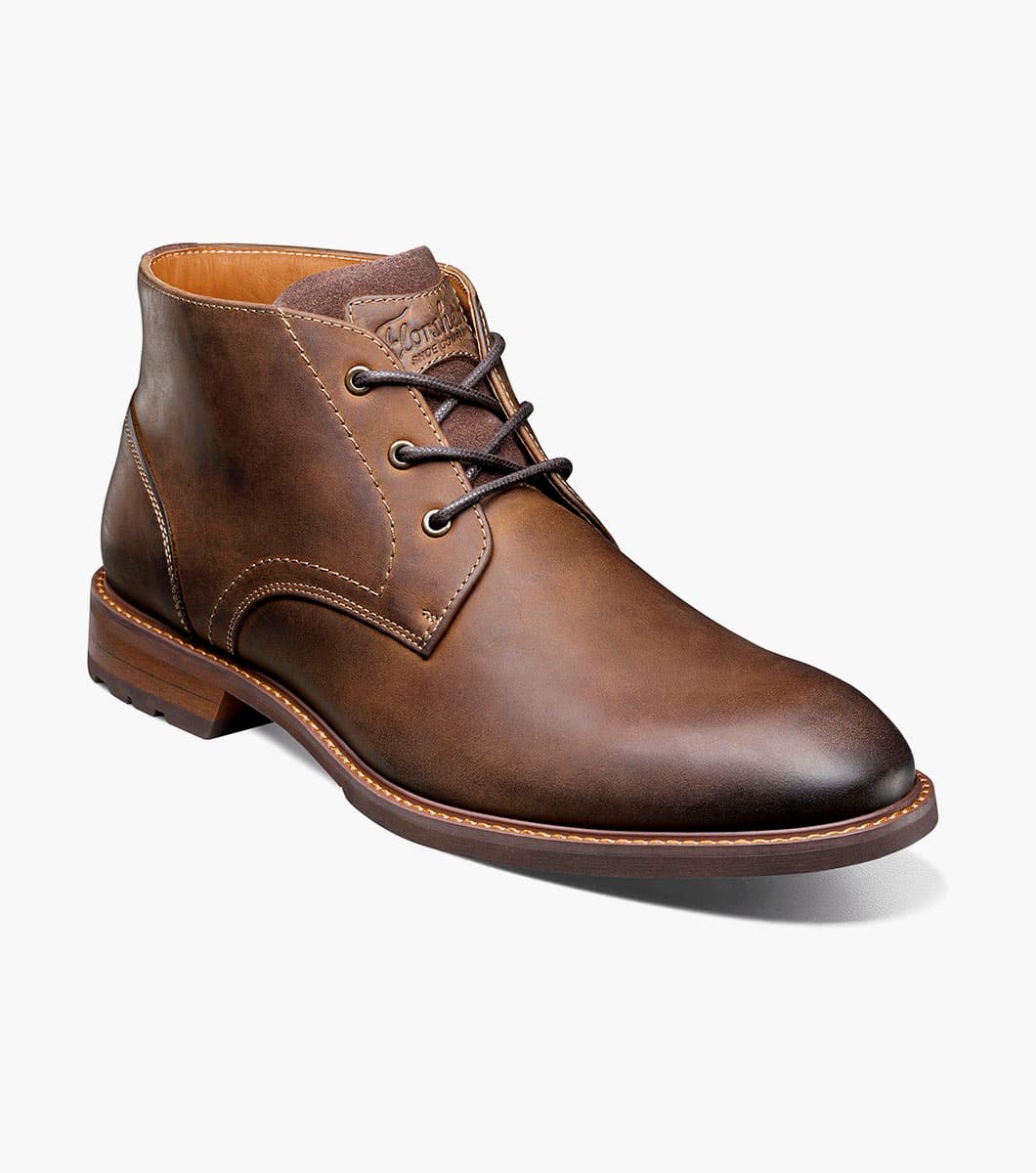 Florsheim Lodge Plain Toe 3-Eye Chukka Boot - image 1