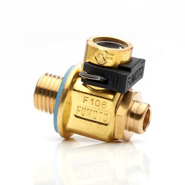 F106S: Short Nipple Oil Drain Valve with M14-1.5 - image 1
