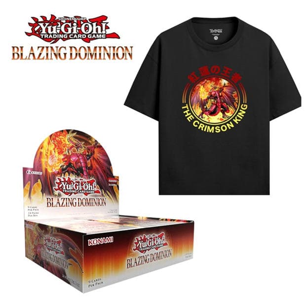 Yu-Gi-Oh Blazing Dominion Display + GAME Exclusive T-Shirt - image 1