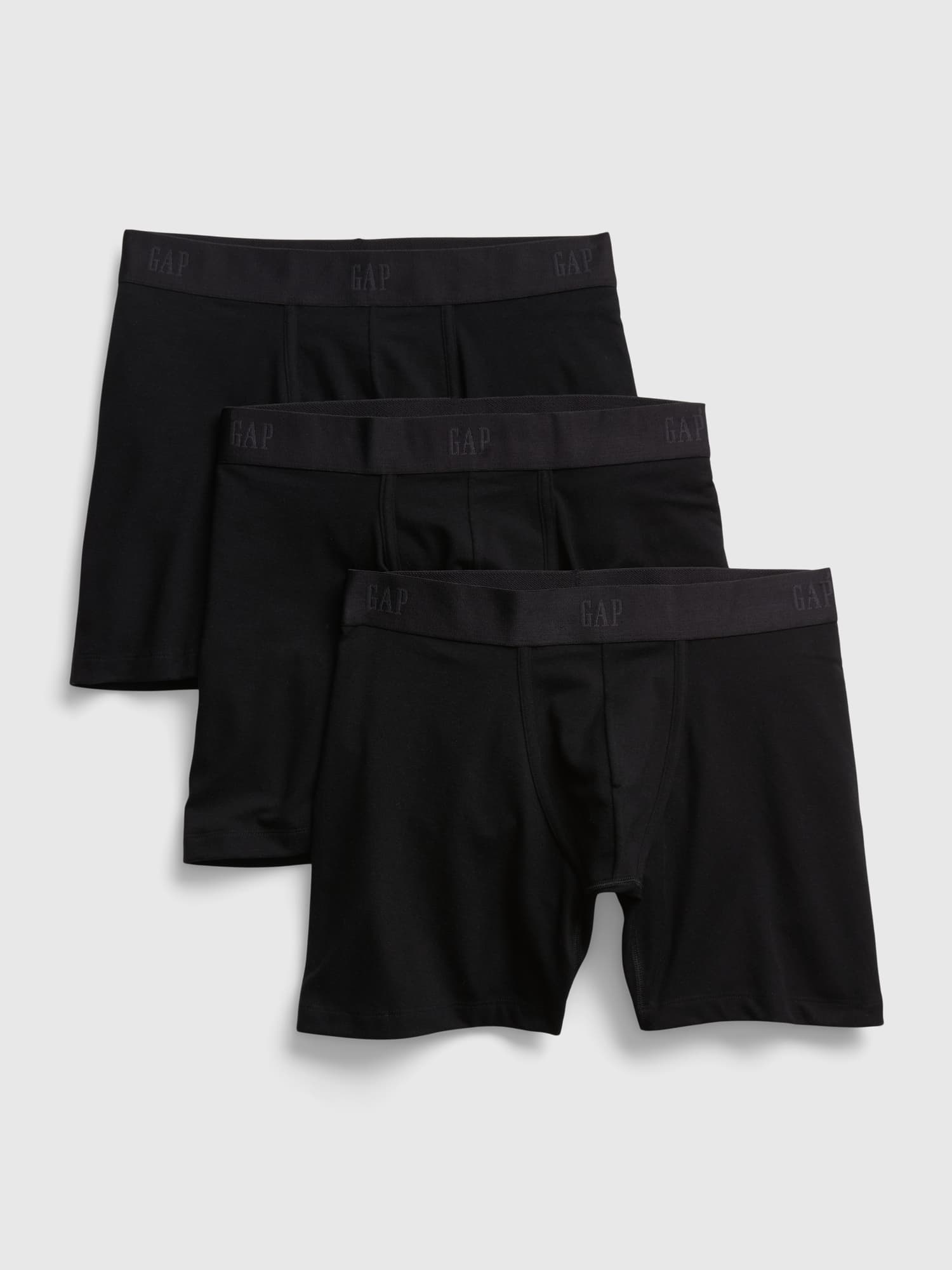 5" Organic Stretch Cotton Boxer Briefs (3-Pack) - image 1