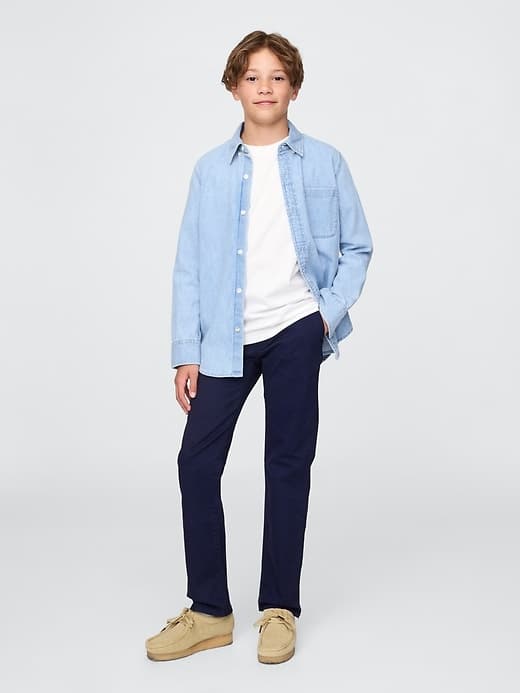 Kids Uniform Straight-Fit Stretch Khakis - image 1