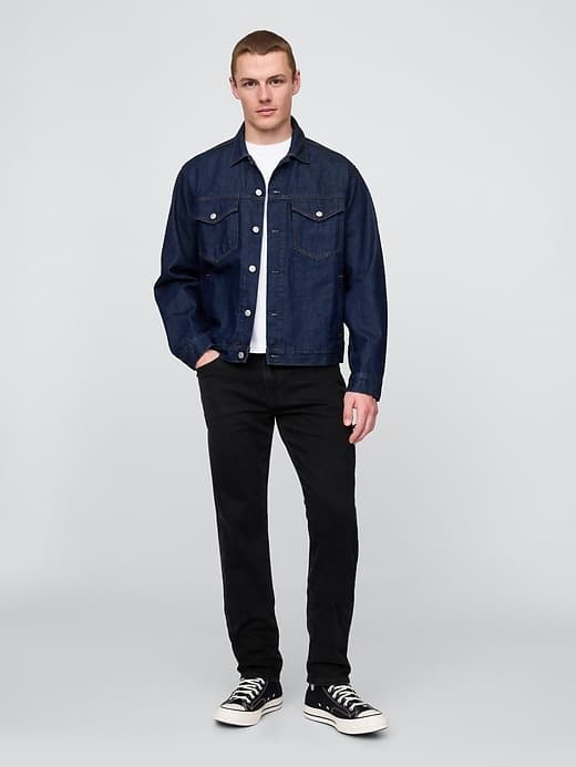 Gap Slim Jeans Black Wash 31W - image 1