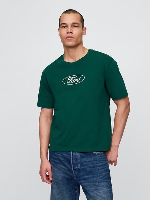 Heavyweight Ford Graphic Crop T-Shirt - image 1