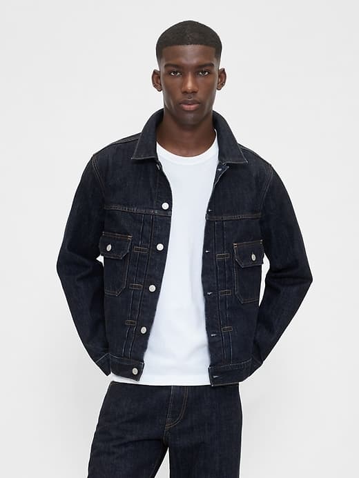 Gap Heavyweight Denim Jacket Dark Rinse XS - image 1