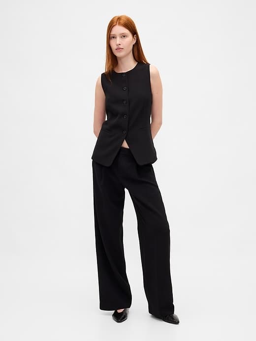 365 Low Rise Pleated Wide-Leg Trousers - image 1