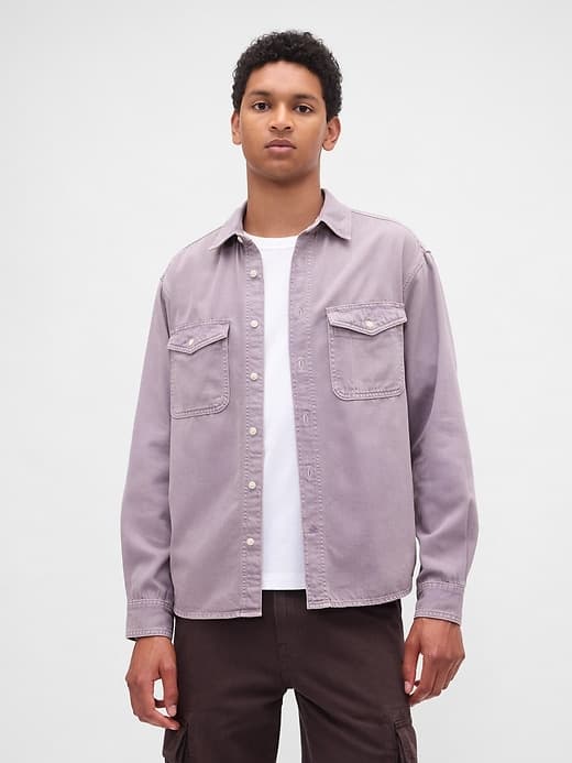 UltraSoft Denim Relaxed Shirt - image 1