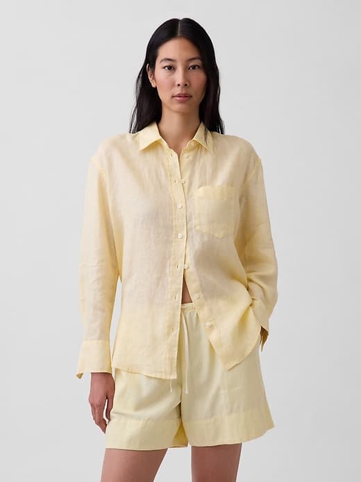 100% Linen Oversized Shirt - image 1