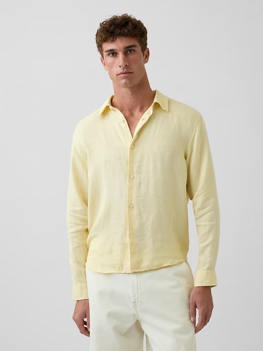 100% Linen Relaxed Shirt - image 1