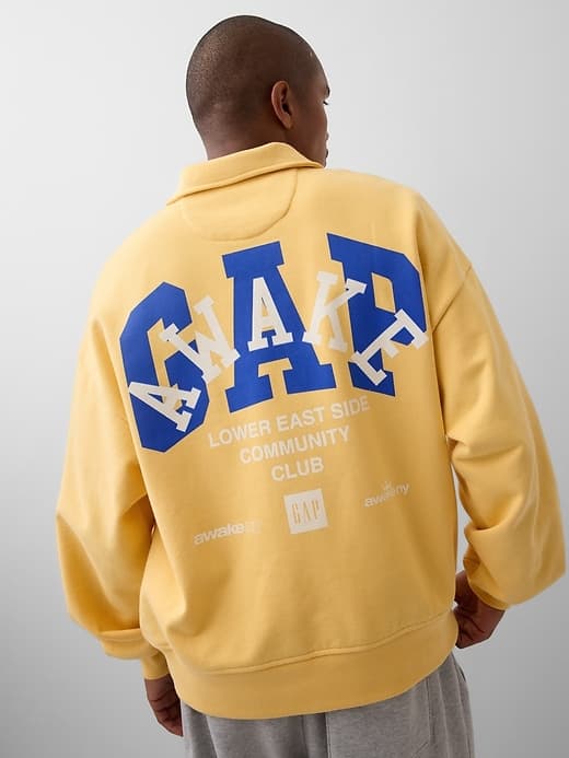 Gap × Awake NY Heavyweight Oversized Quarter-Zip Pullover - image 1