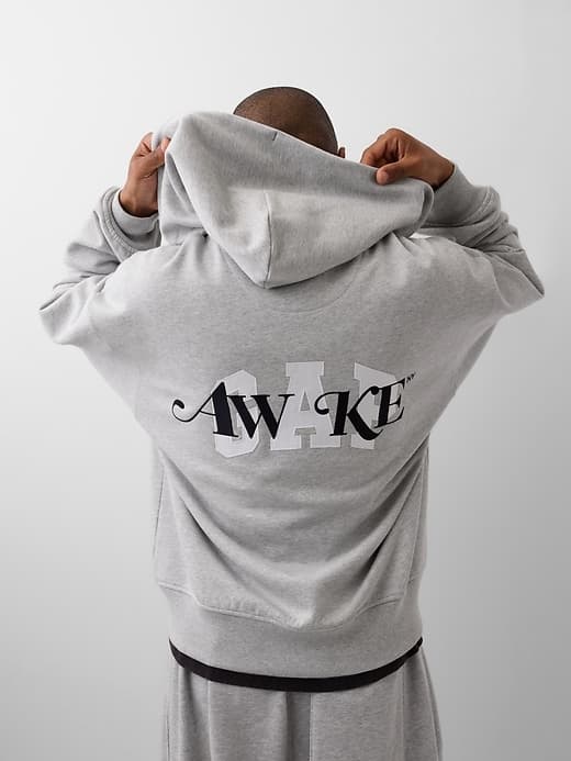 Gap × Awake NY Heavyweight Oversized Logo Zip Hoodie - image 1