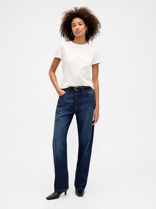 Low Slung Relaxed Straight Jeans - image 1