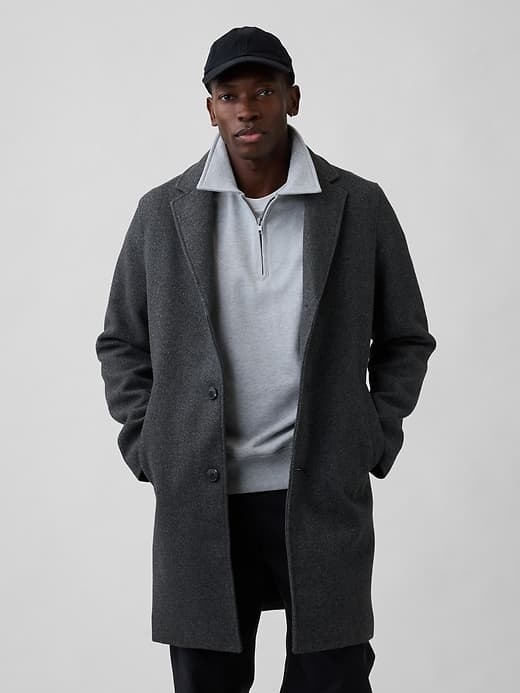 100% Recycled Relaxed Topcoat - image 1