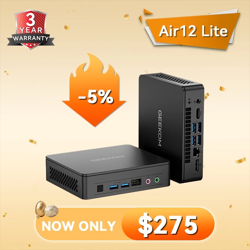 GEEKOM Air12 Lite Mini PC with Intel® Processor N95 - image 1