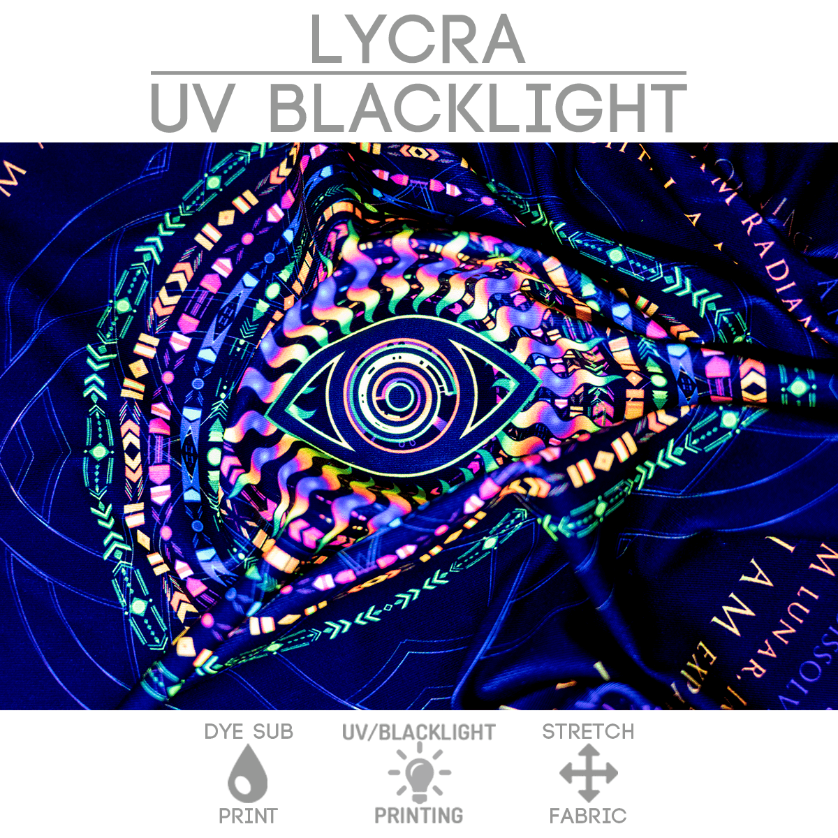 Custom UV/Blacklight Tapestry – Lycra - image 1