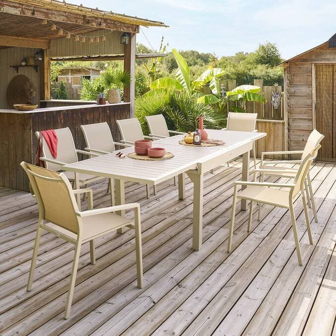 Table de jardin extensible PIAZZA Argile - image 1