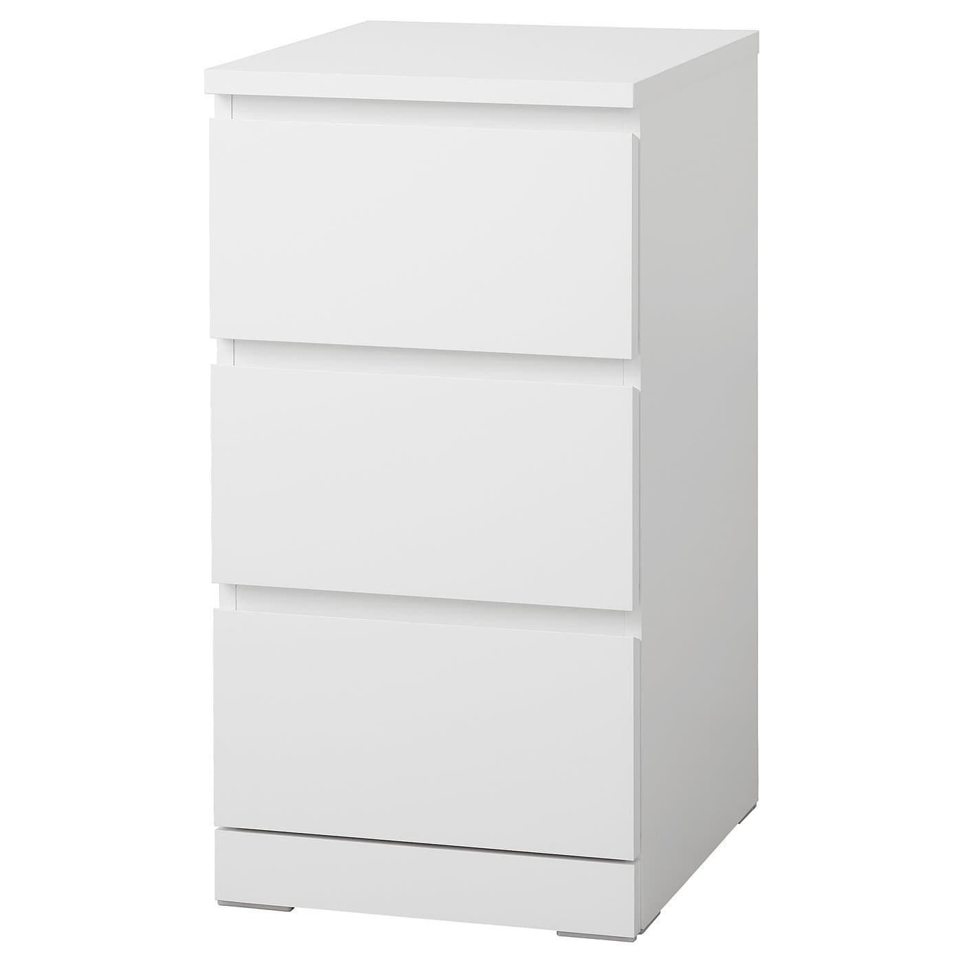 MALM Chest of 3 drawers - white 40x78 cm - image 1