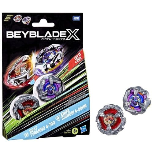 Beyblade X Bite Beat Tyranno Knife Shinobi Dual Pack Set - image 1