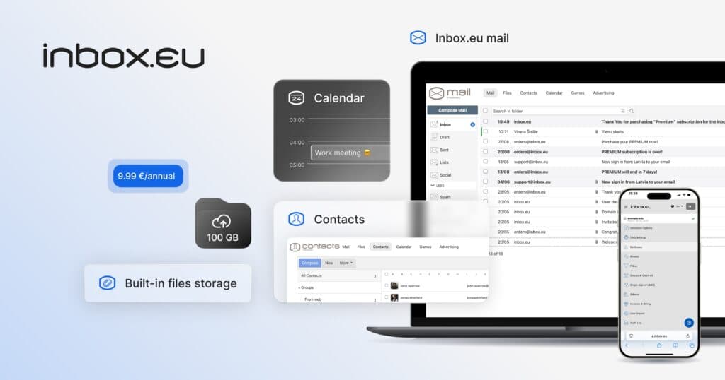 Inbox.eu | Affordable & simple e-mail for your business - image 1
