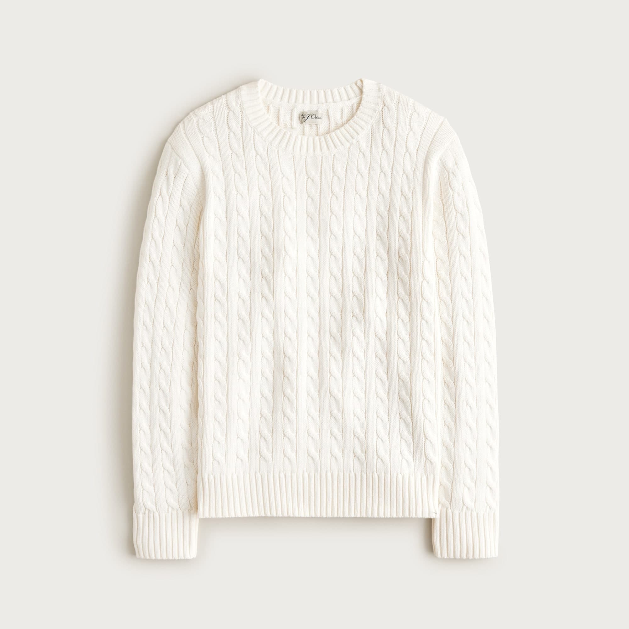 Heritage cotton cable-knit sweater - image 1