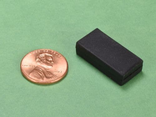 1 x 1/2 x 1/4 Inch Neodymium Rare Earth Rubber Coated Block Magnet N52 - image 1