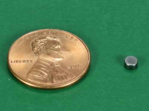 1/8 x 1/16 Inch Neodymium Rare Earth Disc Magnet N52 (10 Pack) - image 1