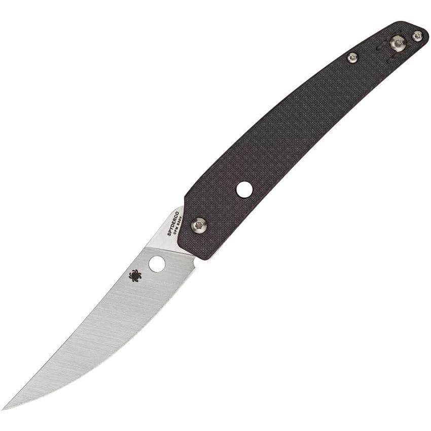 Spyderco 242CFP Ikuchi Compression Lock Knife Carbon Handles - image 1