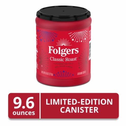 Folgers Classic Roast Ground Coffee, Limited-Edition America's 250th Anniversary, 9.6 Ounces - image 1