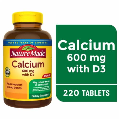 Nature Made® Calcium with Vitamin D3 600mg Tablets - image 1