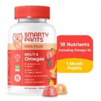 SmartyPants Kids Plus Multivitamin & Omega 3 Gummies Supplement with Vitamins C, D3, B12, Zinc - image 1