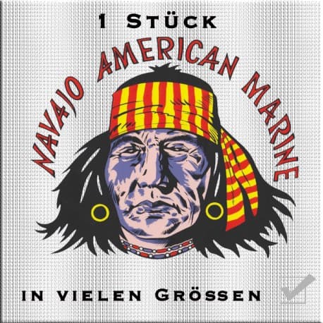 Navajo American Marine Sticker - image 1