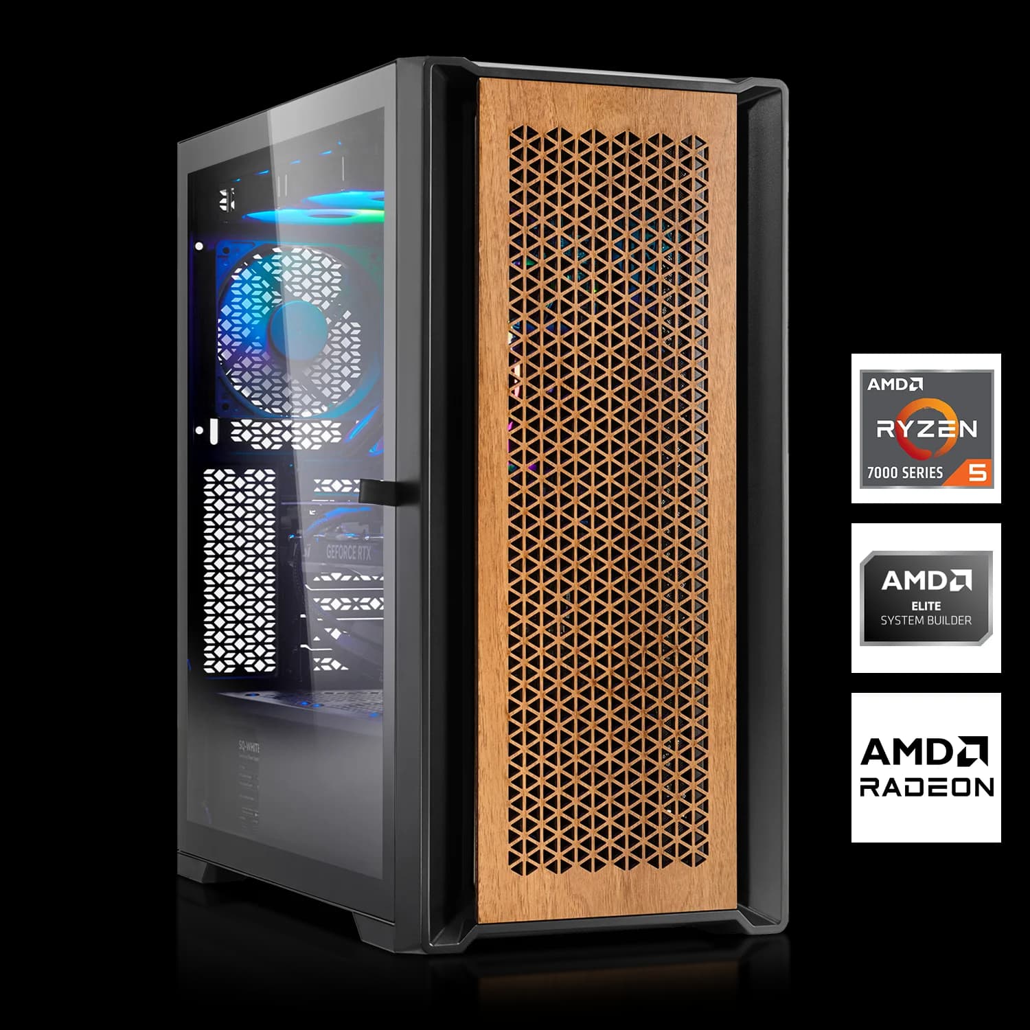 GAMING PC | AMD Ryzen 5 7500F 6x3.70GHz | 32GB DDR5 | RX 9070 XT 16GB | 1TB M.2 SSD - image 1