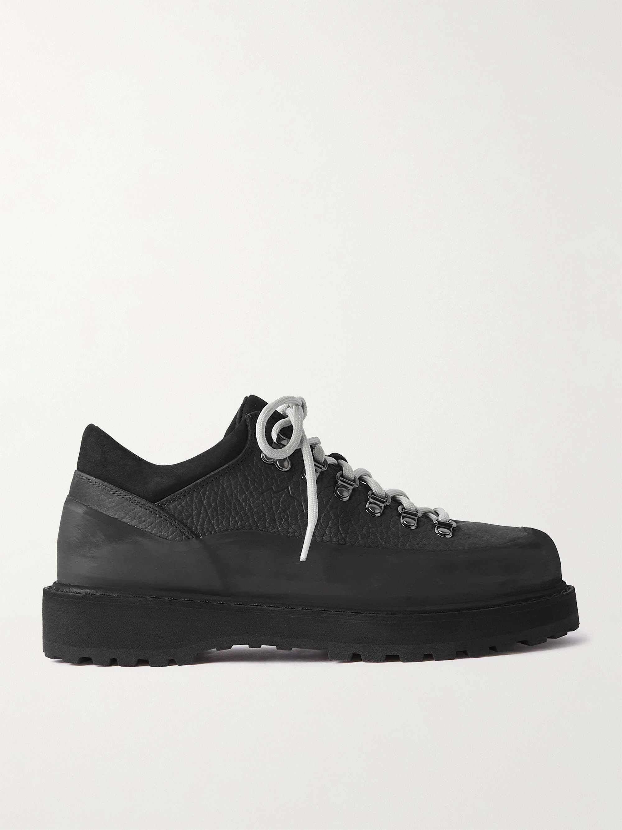 DIEMME Cornaro Gomma Rubber and Suede-Trimmed Full Grain-Leather Sneakers - image 1