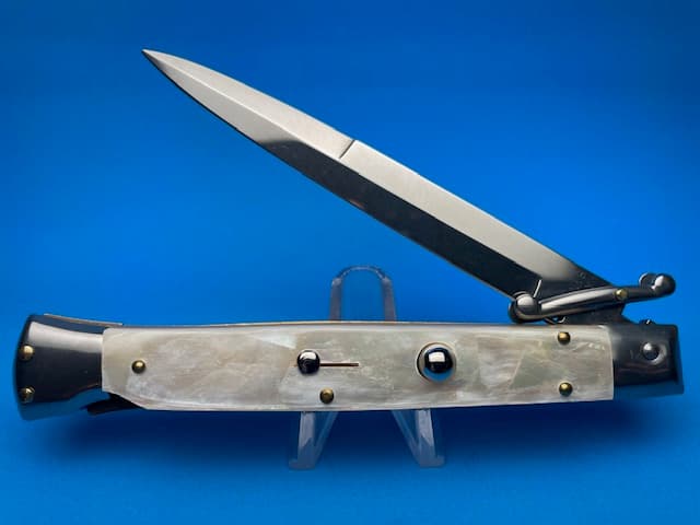 Frank Beltrame 11" Real Mother Of Pearl Bayonet Swinguard Knife - image 1