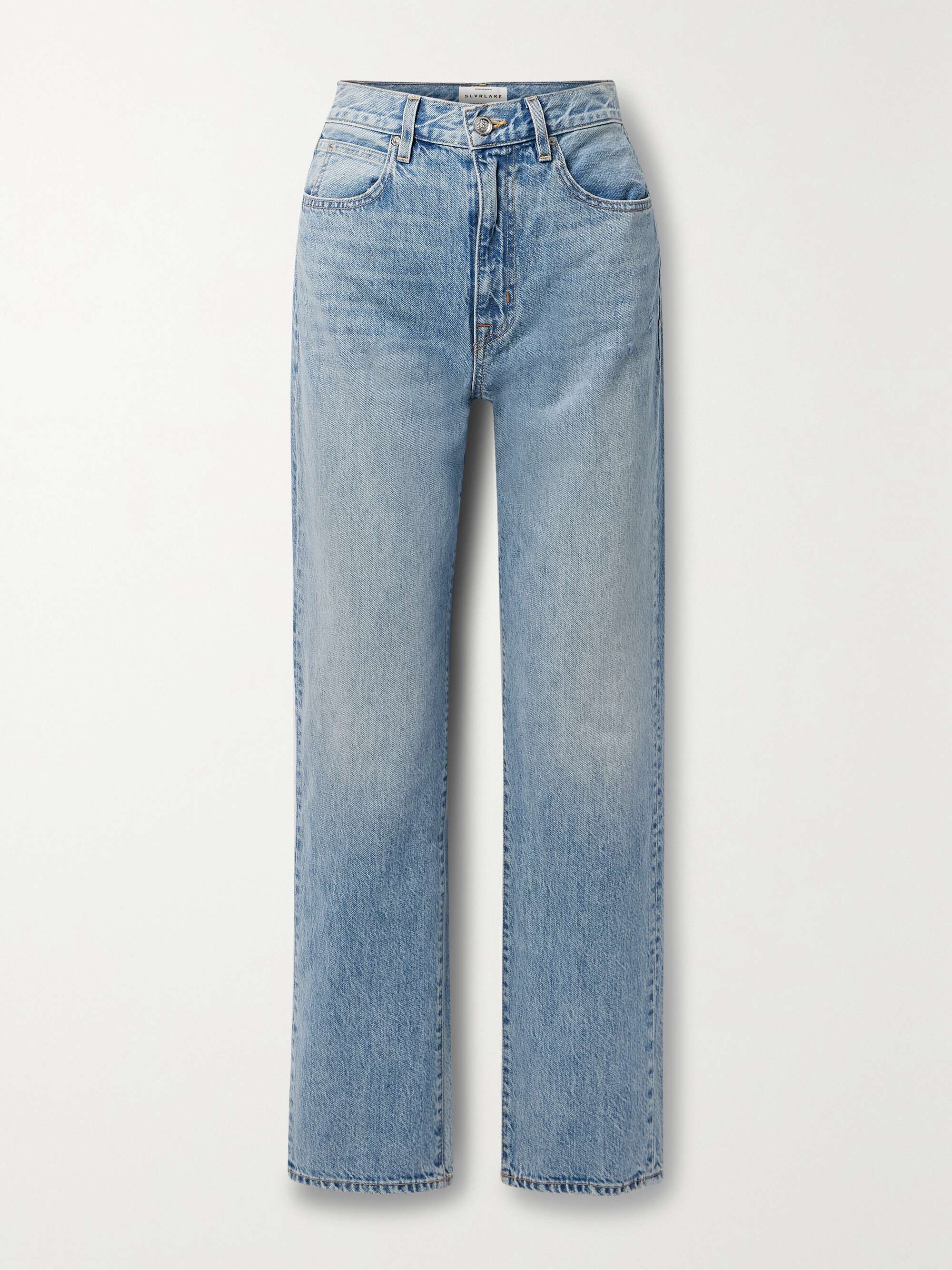 SLVRLAKE + NET SUSTAIN London high-rise straight-leg organic jeans - image 1