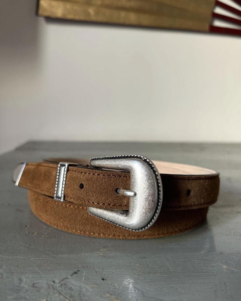 Austin Belt – Camel Suede - image 1