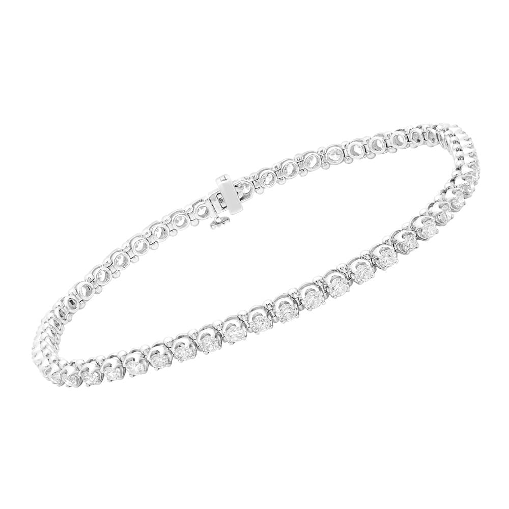 7.5" Classic Tennis Bracelet with 3.00 Carat TW of Lab Created Diamonds in 14kt White Gold - Paris Jewellers - image 1