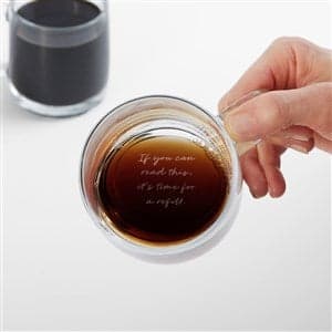 Write Your Own Secret Message Message Engraved 12.5oz Glass Wide Mug - image 1