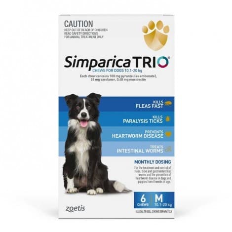 Simparica Trio Blue 10.1-20kg - image 1