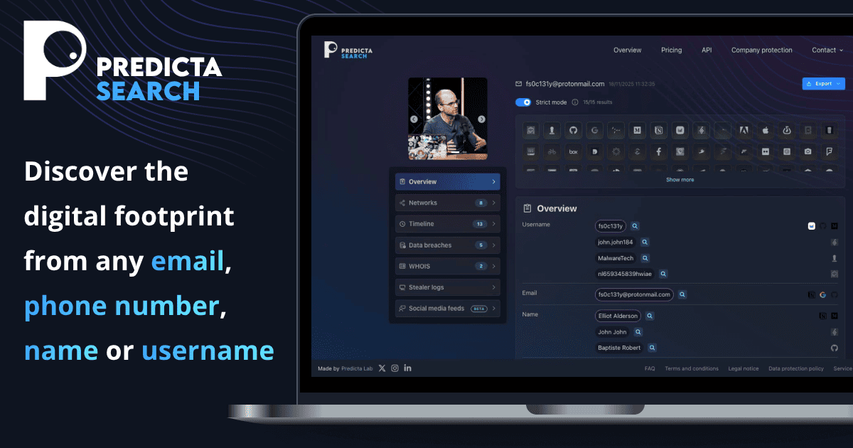 Predicta Search - Reverse email, phone number, username or name lookup - image 1