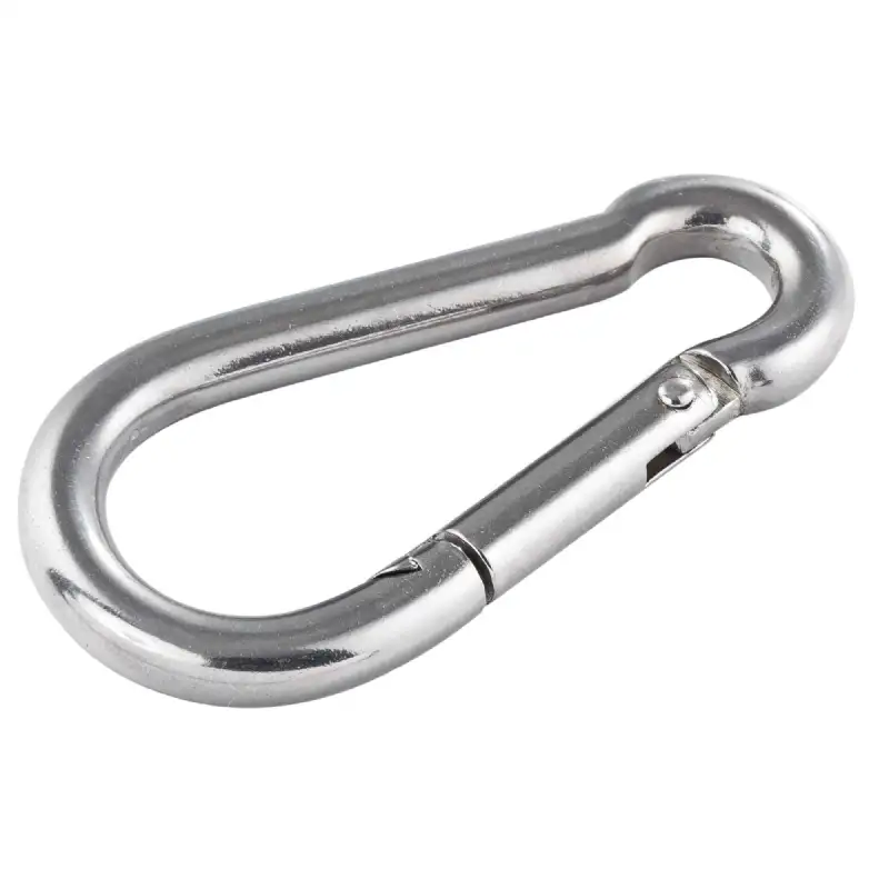 Mousqueton en acier inoxydable 8,1cm - image 1