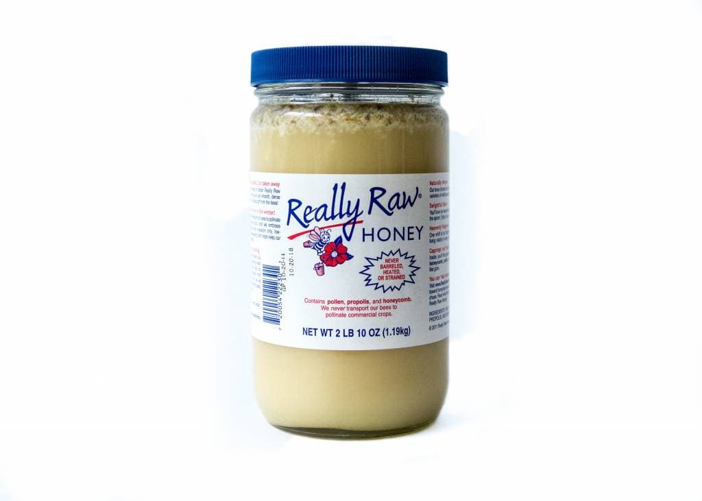 2 lb. 10 oz. Plastic Jar of Really Raw Honey - image 1