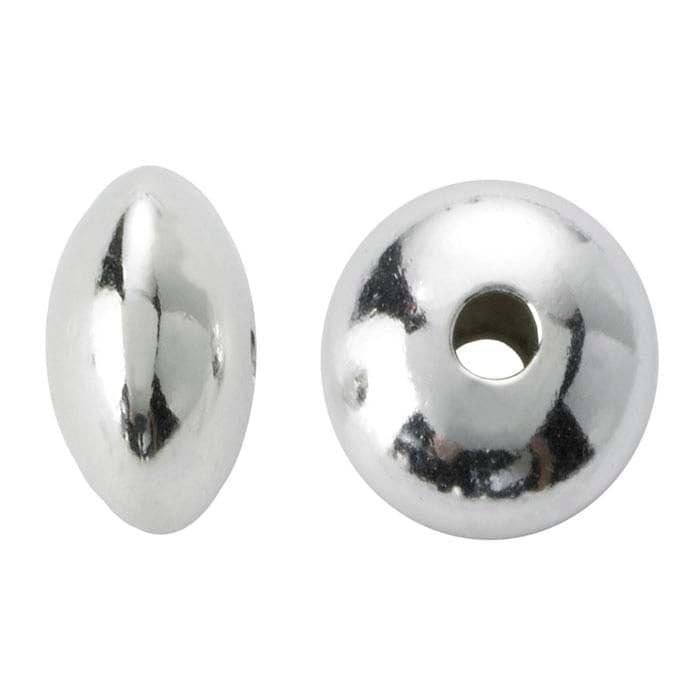Sterling Silver Saucer Bead - image 1