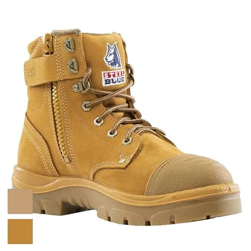 Steel Blue Argyle Zip Scuff Cap Boots 312652 - image 1