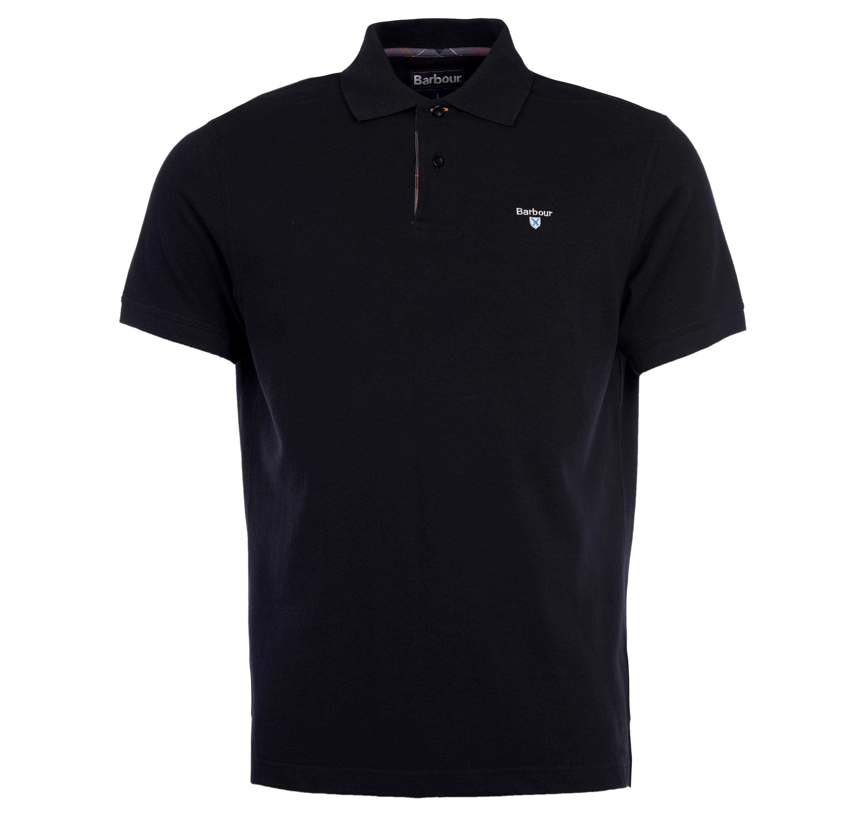 Barbour Tartan Pique Polo Shirt - image 1