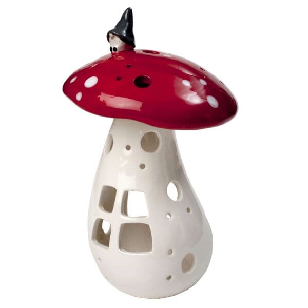 Nääsgränsgården Elf on Mushroom Lantern, Height 17 cm - image 1